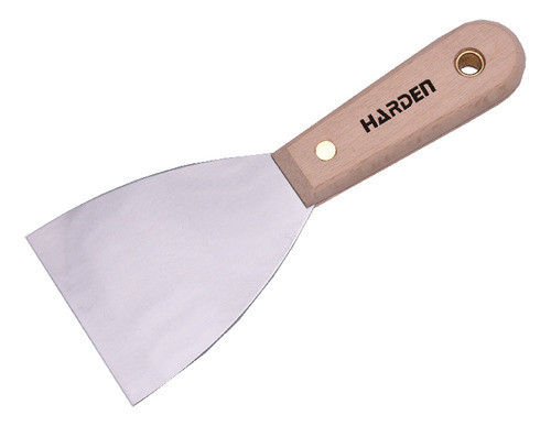 Espatula De Acero Inox 100mm Mango Madera Pro Harden 0
