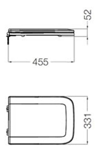Tapa Inodoro Trento Hdf Blanco, Cerámicas Castro 1