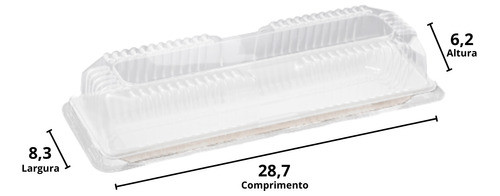 Embalagem Bp63 Forma Para Rocambole Bipack Com 50 Uni Full 1