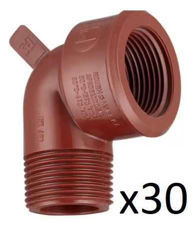 Codo 1/2 90 M H Roscado Ppn Ips - X30 Unidades 1