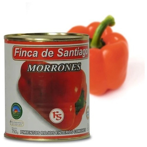 Pimientos Morrones Enteros X750 Gr Finca De Santiago(x 6 Un) 1