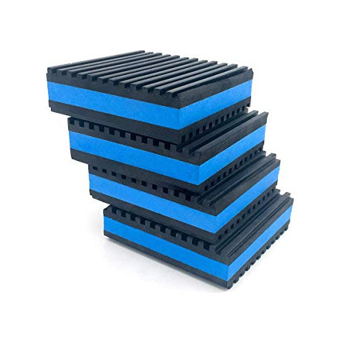 Tacos De Goma Anti Vibracion 75x75x22mm 244kg/pad  X 4u 0