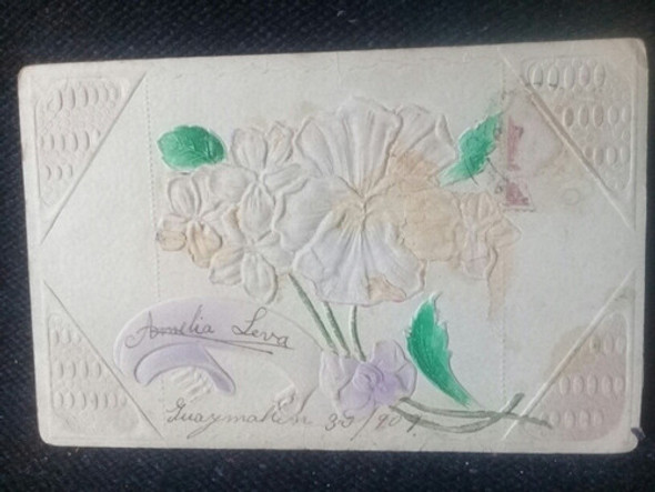 Postales Antiguas   Flores Circa 1900 0