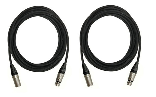 2 Cabo De Microfone Balanceado Xlr/xlr Santo Angelo 7m 0