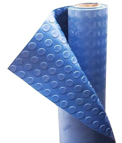 Manta De Borracha Moeda Antiderrapante 3mm 1.20x0.80 Azul 1