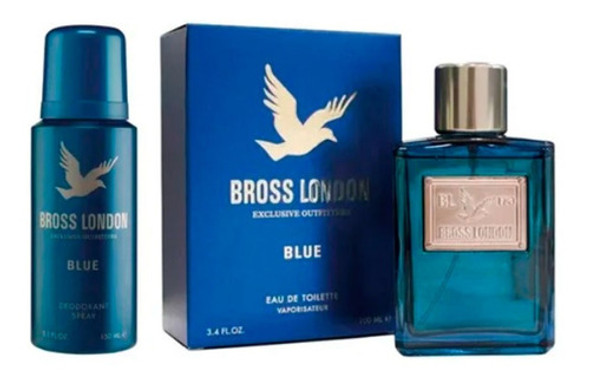 Perfume Bross London Blue 100ml + Desodorante 150ml 0