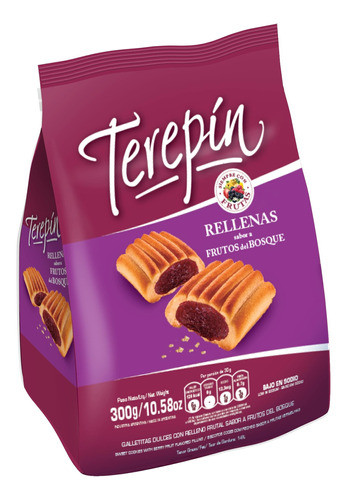 Pack X 24 Unid. Galletitas  Frutos Bosq 300 Gr Terepin Gall 1