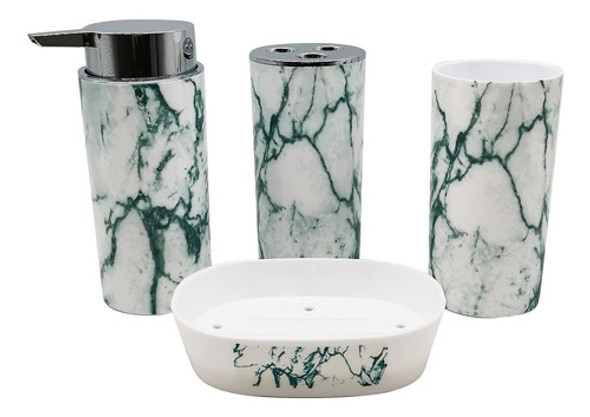 Dispensador De Jabón De Plástico, Con Accesorios, En Caja 0