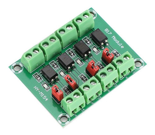 Modulo Optoacoplador Asilamiento Pc817 4 Canales 3.3-30v Hob 0