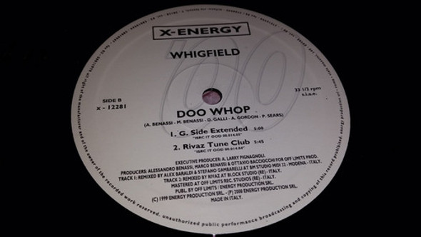 Whigfield Doo Whop Vinilo Maxi Italy 1999 Muy Buen Tema 1