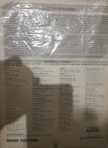 Manual De Instruções Vídeo Cassete: Toshiba Vc-x811 V3 1