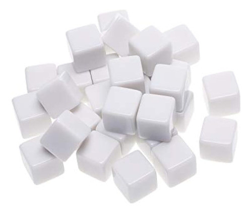 Shapenty Cubos De Dados En Blanco Uniformes De Acrílico Blan 0