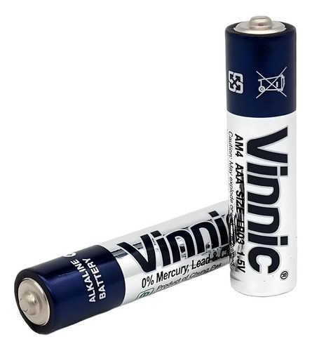 Pila Alcalina Vinnic Aaa Blister X 12 Unidades 1