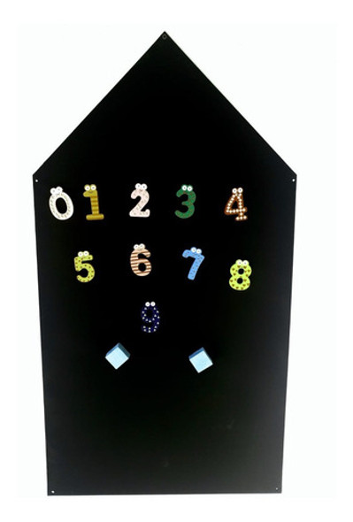 Pizarra Negra Casita Magnetica 90 X 50,pizarron Didáctico 0