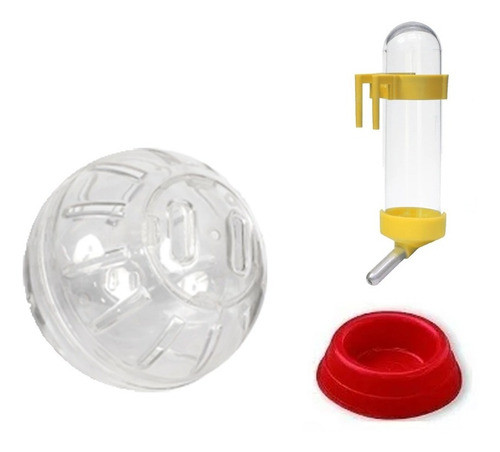 Globinho Globo Roedores Hamster Com Bebedouro E Comedouro 0