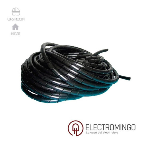 Organizador De Cables Helicoidal 19mm X 10 Mts Viyilant 1