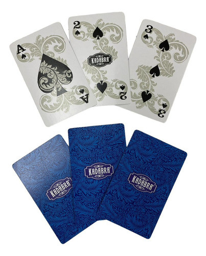 Naipes Cartas De Poker Franceses Kadabra Blackline 1
