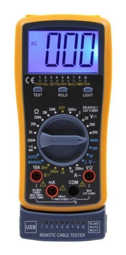 Tester Multimetro Digital Con Probador De Red Gralf Gf-43a 0