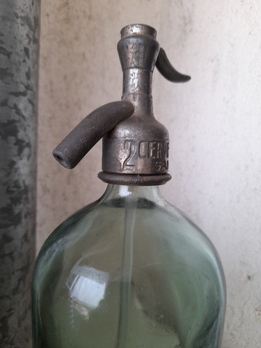 Antiguo Sifón Cervecería Argentina San Carlos Pico Original 1