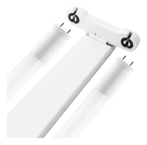 Listón Doble Led 2x9w 60cm + Tubos Cálidos 9w Glowlux- E. A. 0
