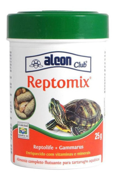 Ração Alcon Club Reptomix Para Tartarugas Aquáticas 25g 0