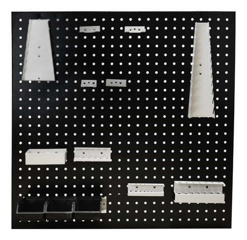 Painel De Ferramentas + 13 Acessórios Modular 90x90 Em Aço 0