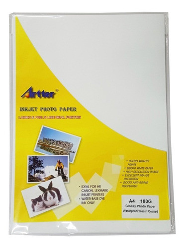 Papel Fotografico A4 180grs. Satinado Simple Faz 0
