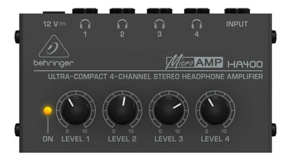 Amplificador De Auriculares 4 Canales Behringer Ha400 Micro 0
