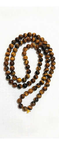 Colar De Pedras De Olhos De Tigre Natural 8 Mm 0