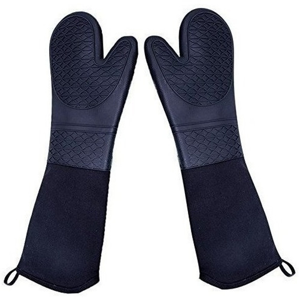 Domii - Guantes Extra Largos De Silicona Para Horno, Resiste 0
