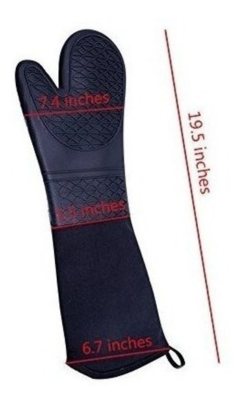 Domii - Guantes Extra Largos De Silicona Para Horno, Resiste 1