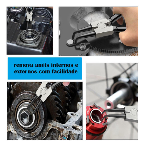Jogo De Alicate Extrator De Anéis Interno Externo 4 Peças 1