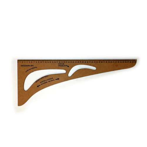 Kit Com 20 Réguas Esquadro Para Costura Modelista Em Mdf 1