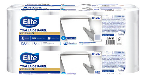 Toalla Elite Jumbo Autocorte 150ms X 6u 0