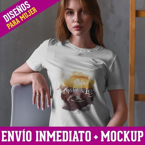 Plantillas Diseños Remeras Mujer P/ Sublimación Mockups M25 1