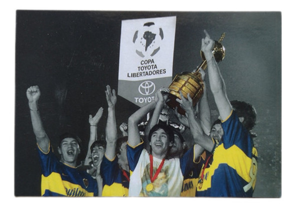 Postal Boca Juniors Campeón Copa Libertadores Año 2000 0