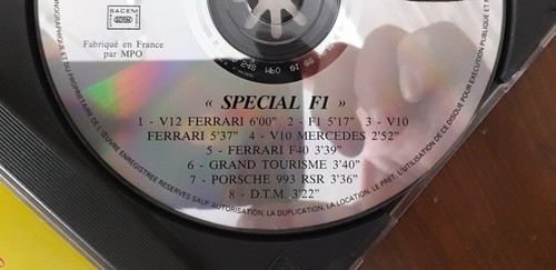 Cd Con Sonido De Motores De Autos De Carrera, Ferrari Y Mas 1