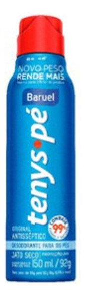 Tenys Pé Baruel Desodorante De Pés Jato Seco Original 150ml 0