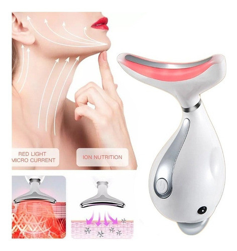 Massageador Facial Led Fotonterapia Aquecimento Presente 0