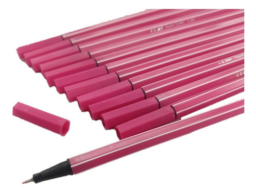 Lapicera Gel Trazo Fino Rosado X 84 Unid. 0