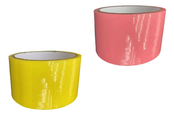 2 Fitas Adesivas Infantis, Fitas Coloridas Para Rosa Amarelo 1