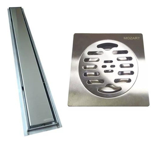Combo Rejillas Mozart Para Piso Lineal 70x10 Cuadrada 10x10 0
