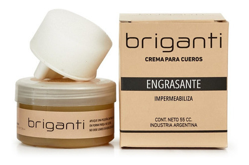 Pomada Crema Calzado Cuero Engrasado Impermeabiliza Briganti 0