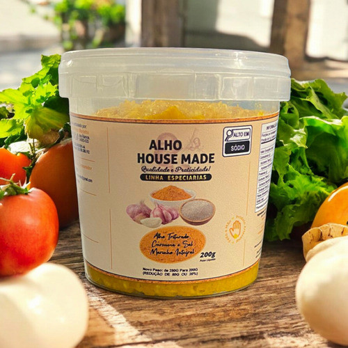 Alho Triturado C/ Cúrcuma -  Alho House Made 200g 1