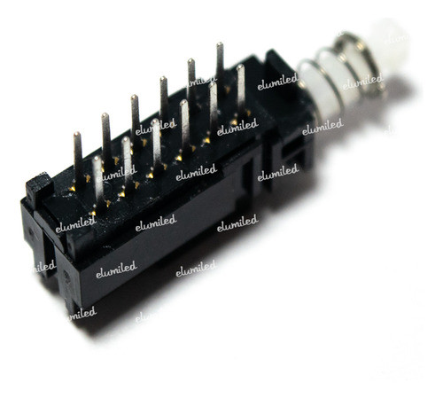 6 Pulsadores Retenido Push Switch 12 Contactos 4 Inv (mini) 1