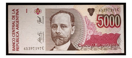 Argentina 5000 Australes 1991 Serie C Sc Bot 2871 0