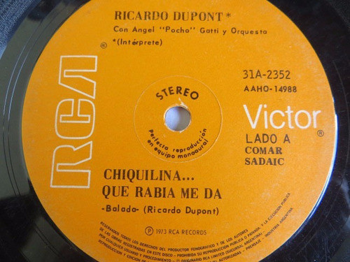 Ricardo Dupont Chiquilina...+ Este Pecado De Quererte Simple 1