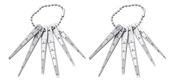Conjunto De 2 Medidores De Espessura Cônica De 0-7 Mm 0
