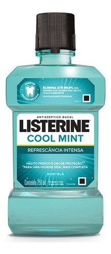 Listerine Cool Mint Com 250ml Sabor Hortelã 0
