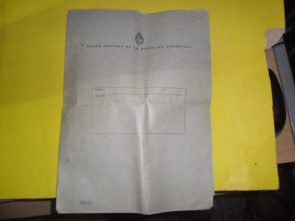 Carpeta Papeleria Banco Central De La Republica Argentina 0 Carpeta Papeleria Banco Central De La Republica Argentina 0